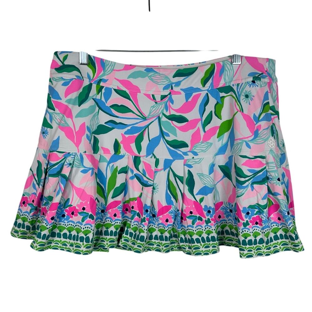 Lilly Pulitzer Luxletic Skort Women’s Size XL Taynora Floral Tennis Pickleball - Picture 2 of 10
